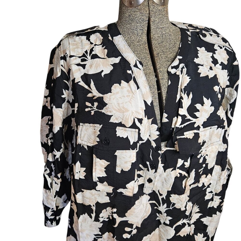 NWT Torrid Harper 3/4 Sleeve Blouse 1X/14-16 - Picture 6 of 13